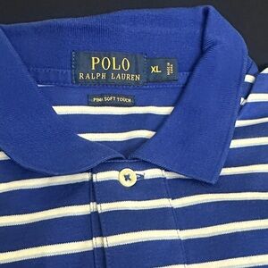 Polo by Ralph Lauren Blue and White Striped Shirt